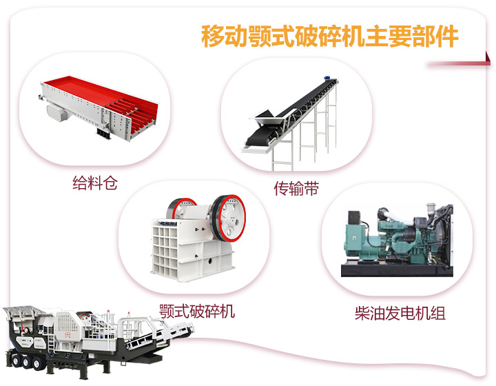 小型移動顎式破碎車一體式生產(chǎn)，占地面積小