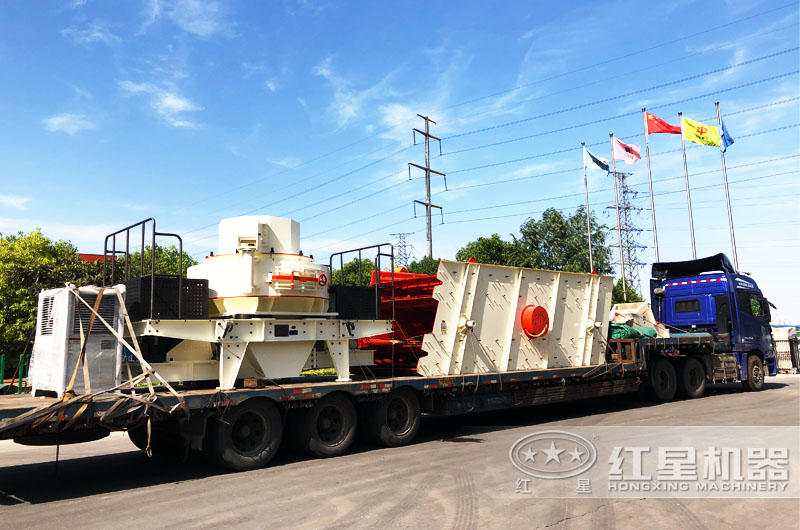 專車運(yùn)輸，提供全套大理石廢料制砂機(jī)設(shè)備